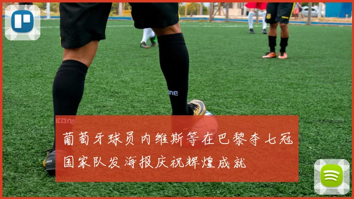 葡萄牙球员内维斯等在巴黎夺七冠国家队发海报庆祝辉煌成就